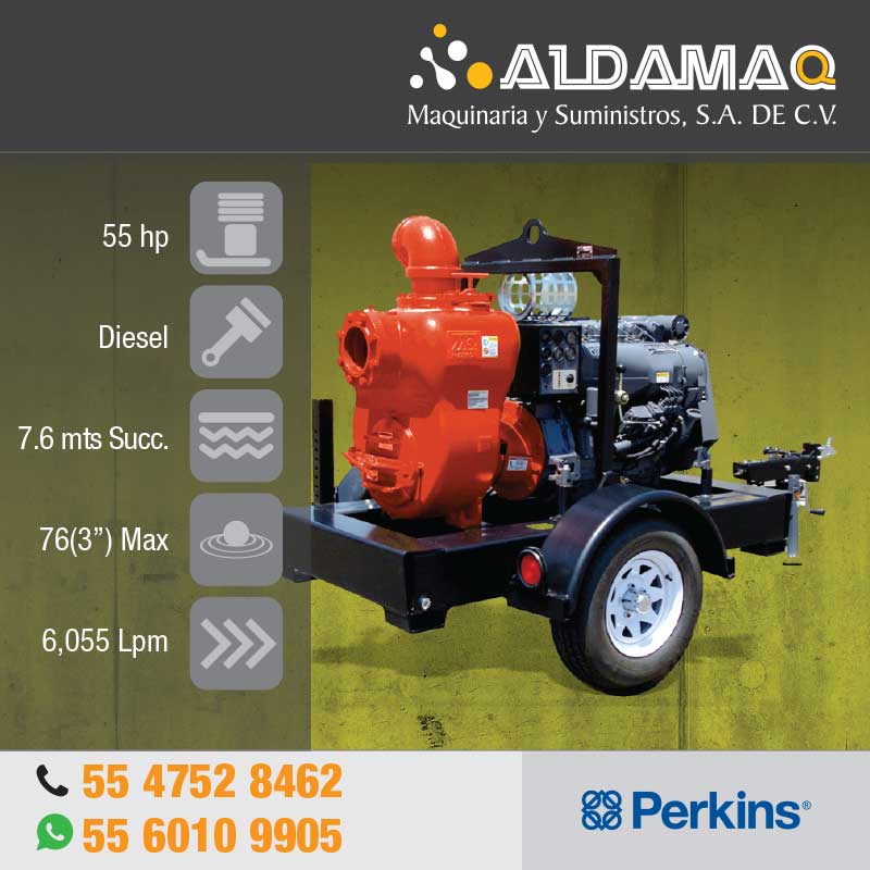 Motobomba 6” Cipsa MQ600TPN-TRLB