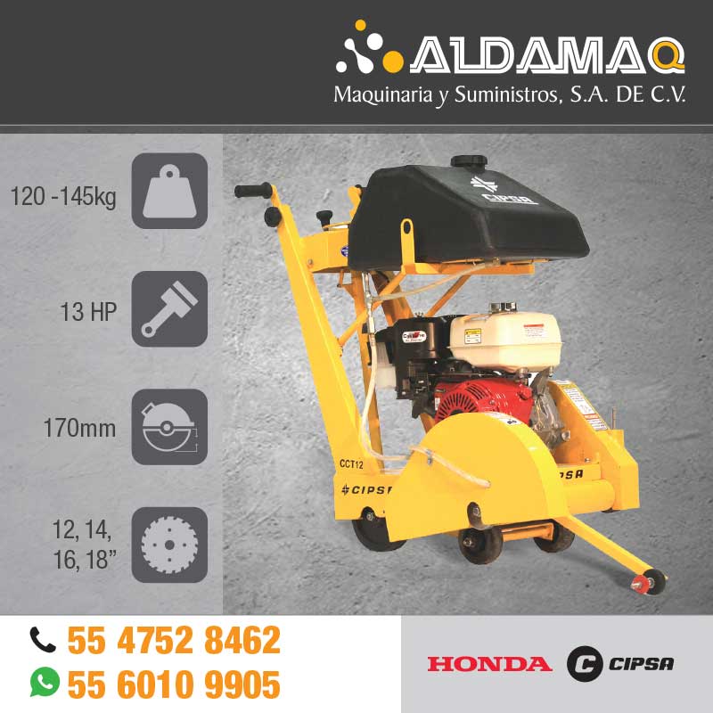 Cortadora de Concreto Cipsa Honda 13 HP CCT12-H13-18