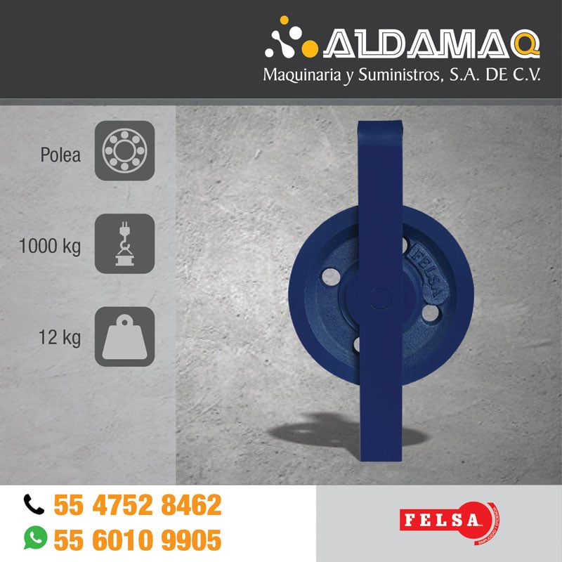 Polea Patesca FELSA para 1 Tonelada