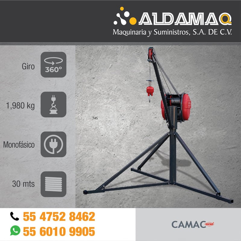 Polipasto Malacate Eléctrico Minor Camac 325 kg