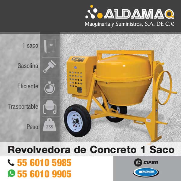 Revolvedoras Concreto Un Saco Cipsa Ultra 10 Mpower 9 Hp 